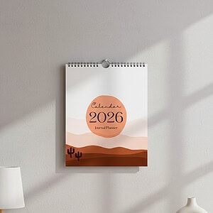 Minimal Desert  Wiro Wall Calendar