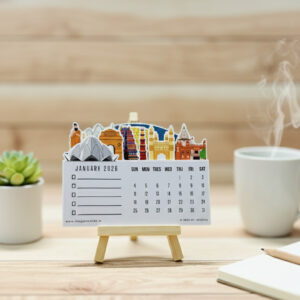 India Landmark Trails Stackable Calendar