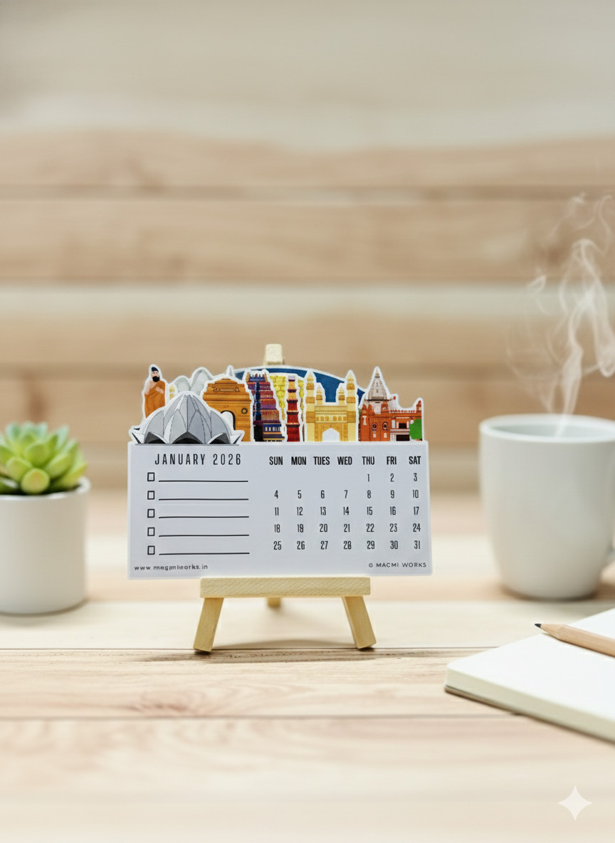india-landmark-trails-stackable-calendar